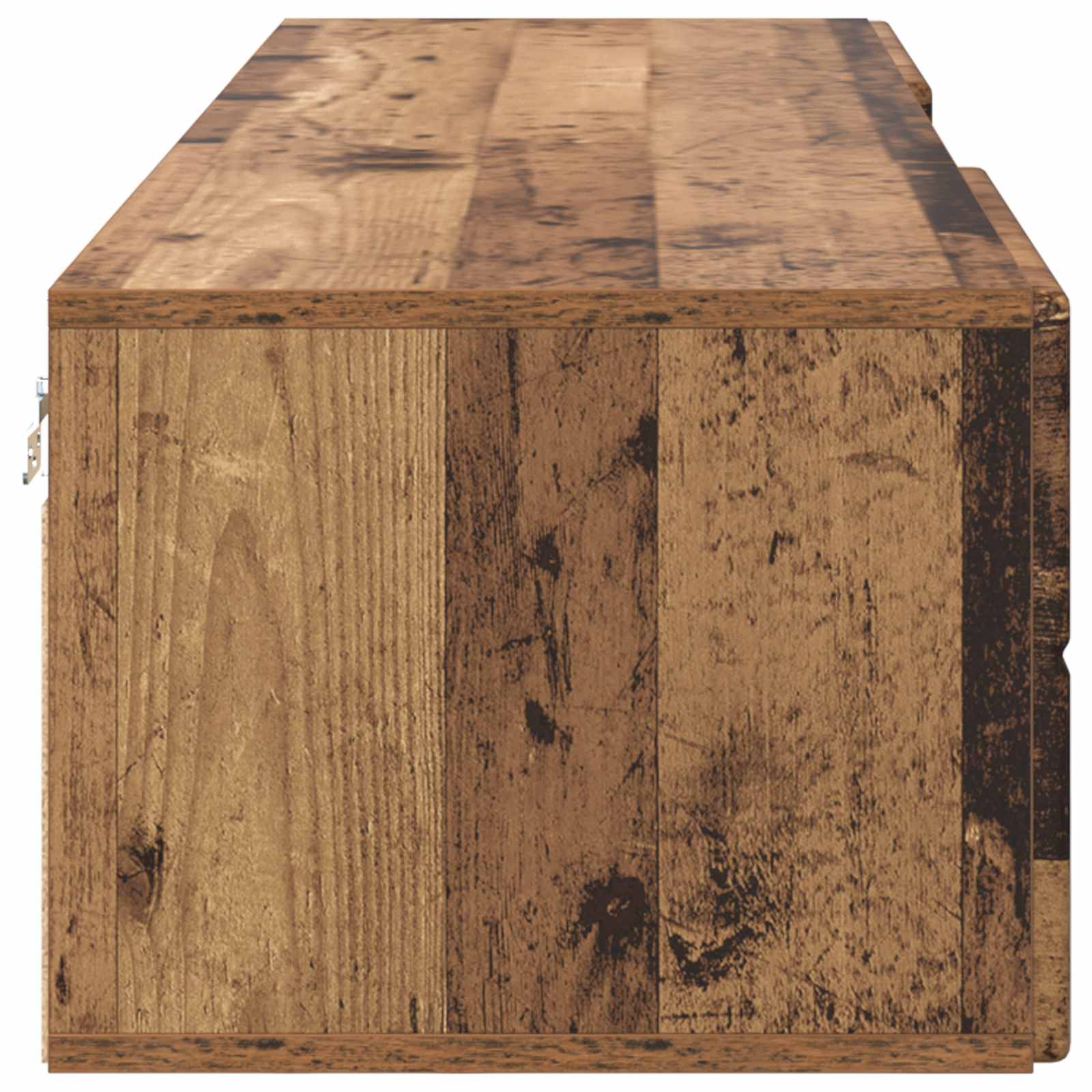 Dřevěná Skříň 150 X 39 X 30 Cm Staré Dřevo Kompozitní Dřevo