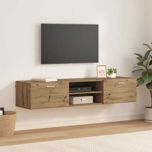 Dřevěná Skříň 150 X 39 X 30 Cm Artisanový Dub Kompozitní Dřevo