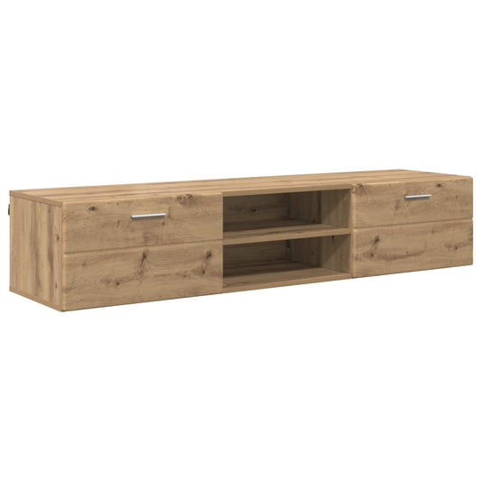 Dřevěná Skříň 150 X 39 X 30 Cm Artisanový Dub Kompozitní Dřevo
