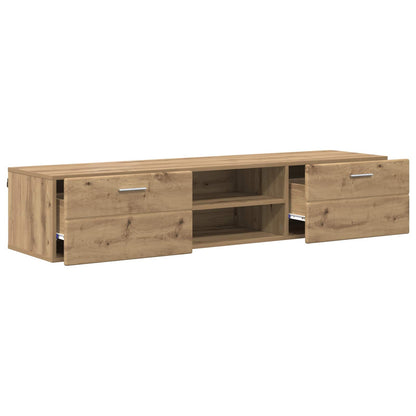 Dřevěná Skříň 150 X 39 X 30 Cm Artisanový Dub Kompozitní Dřevo