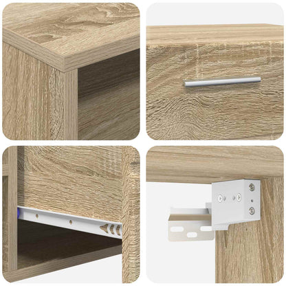 Dřevěná Skříň 100,5 X 39 X 30 Cm Sonoma Dub Kompozitní Dřevo
