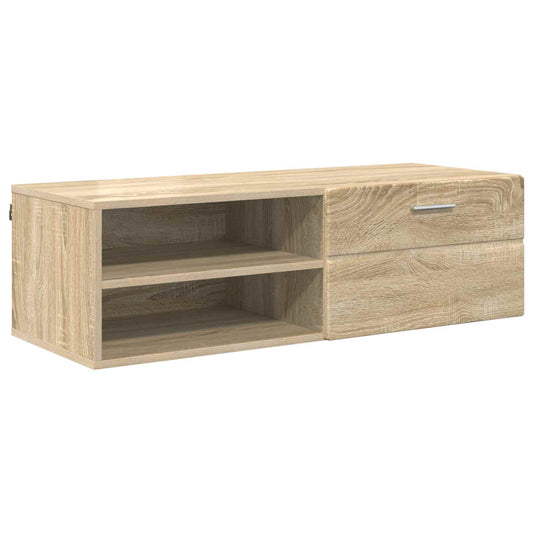 Dřevěná Skříň 100,5 X 39 X 30 Cm Sonoma Dub Kompozitní Dřevo