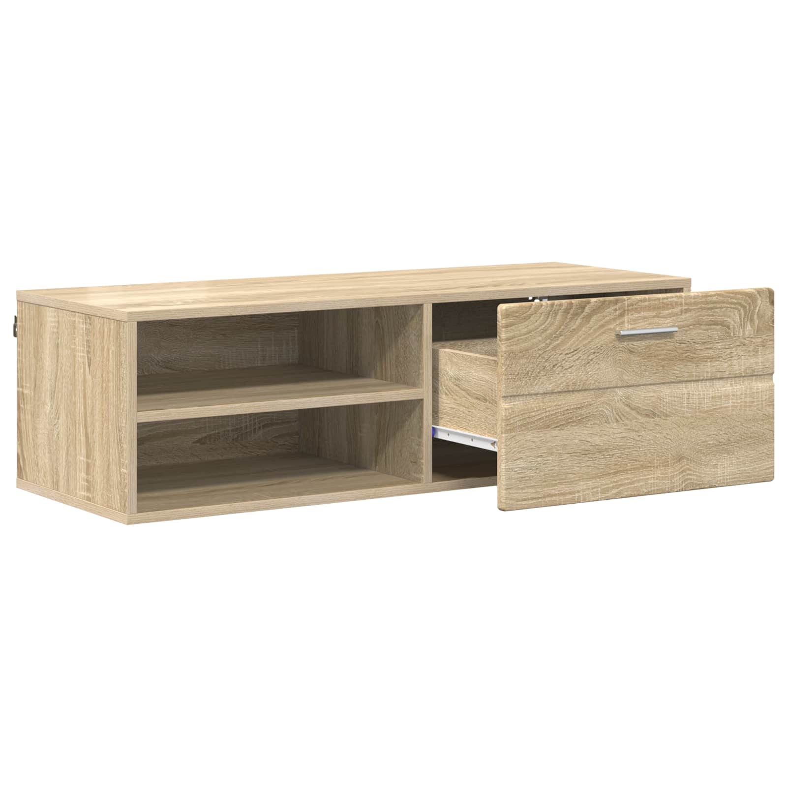 Dřevěná Skříň 100,5 X 39 X 30 Cm Sonoma Dub Kompozitní Dřevo