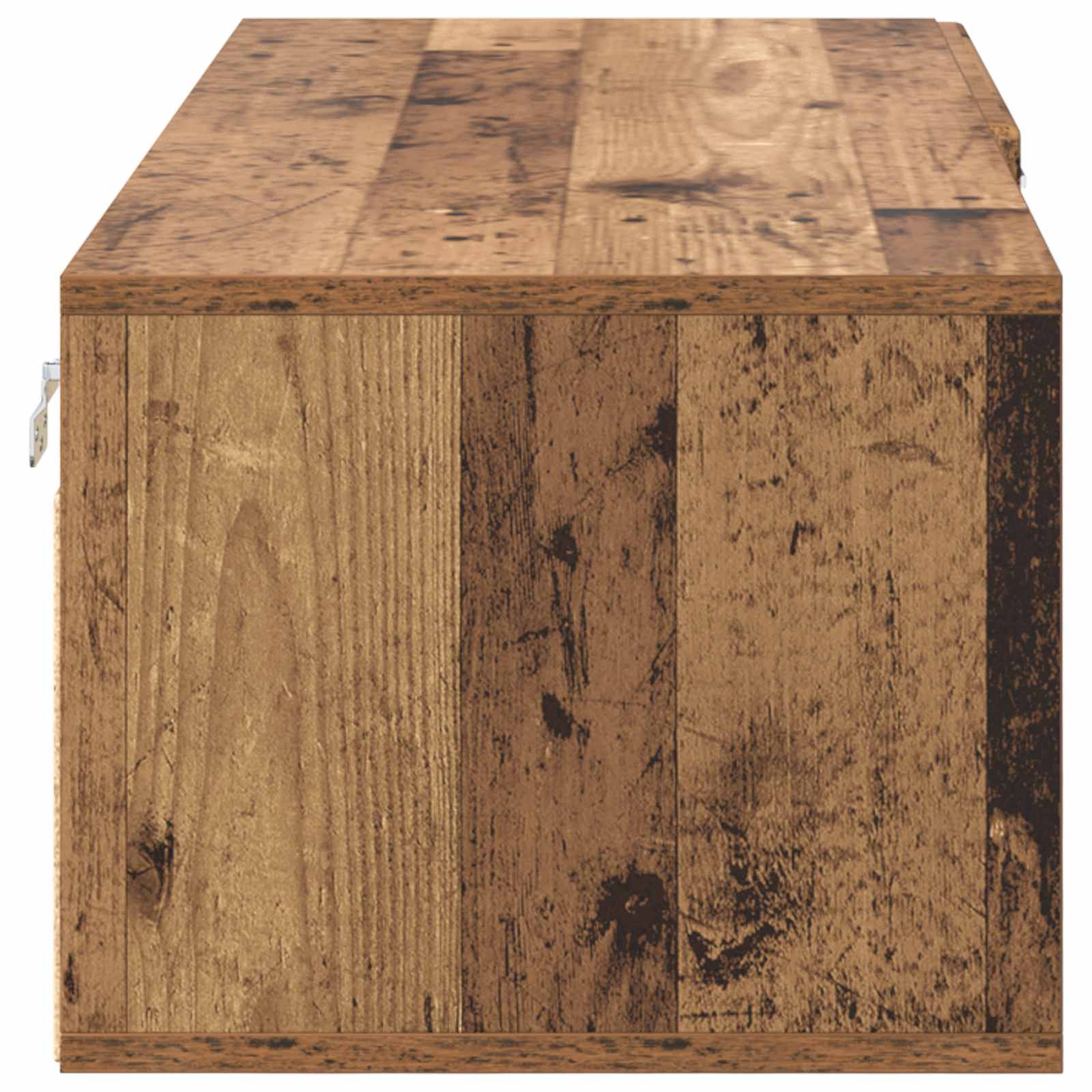 Dřevěná Skříň 100,5 X 39 X 30 Cm Staré Dřevo Kompozitní Dřevo