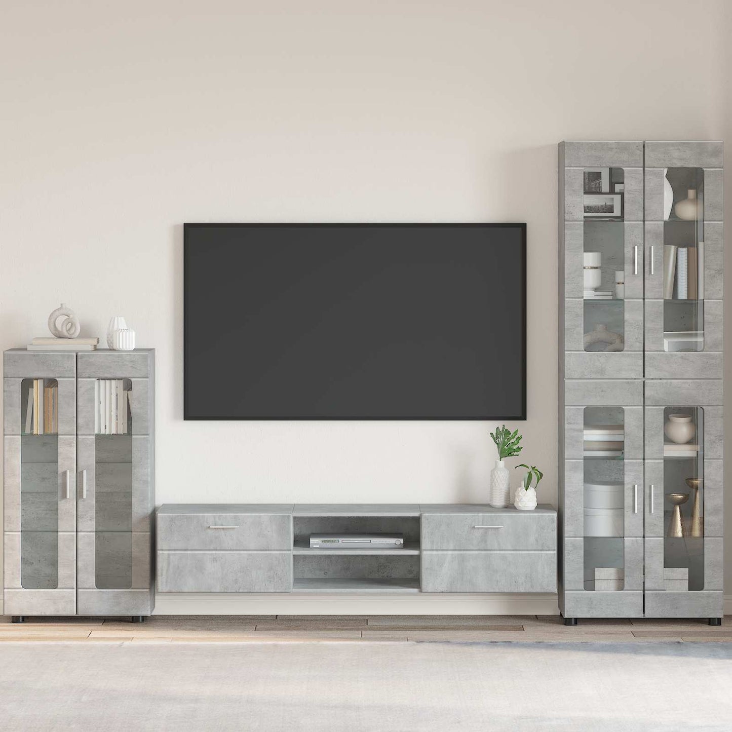 Servírovací Skříň Florin 55,5 X 29 X 100 Cm Betonově Šedá