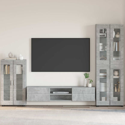Servírovací Skříň Florin 55,5 X 29 X 100 Cm Betonově Šedá