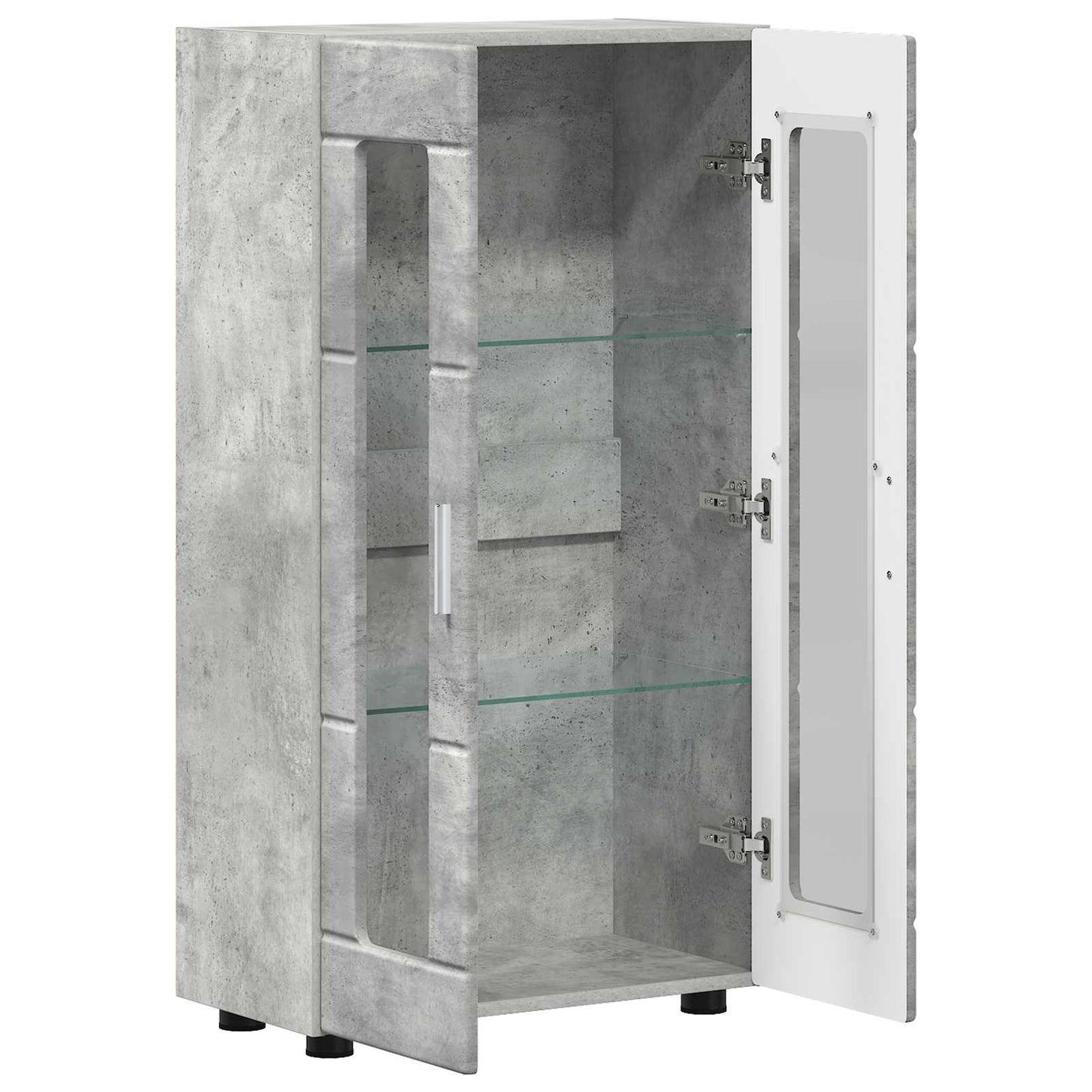 Servírovací Skříň Florin 55,5 X 29 X 100 Cm Betonově Šedá