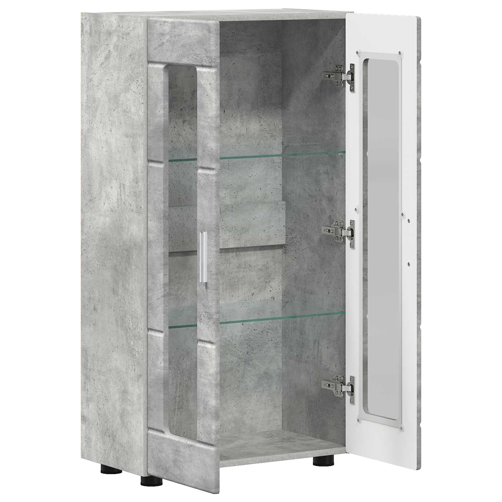 Servírovací Skříň Florin 55,5 X 29 X 100 Cm Betonově Šedá