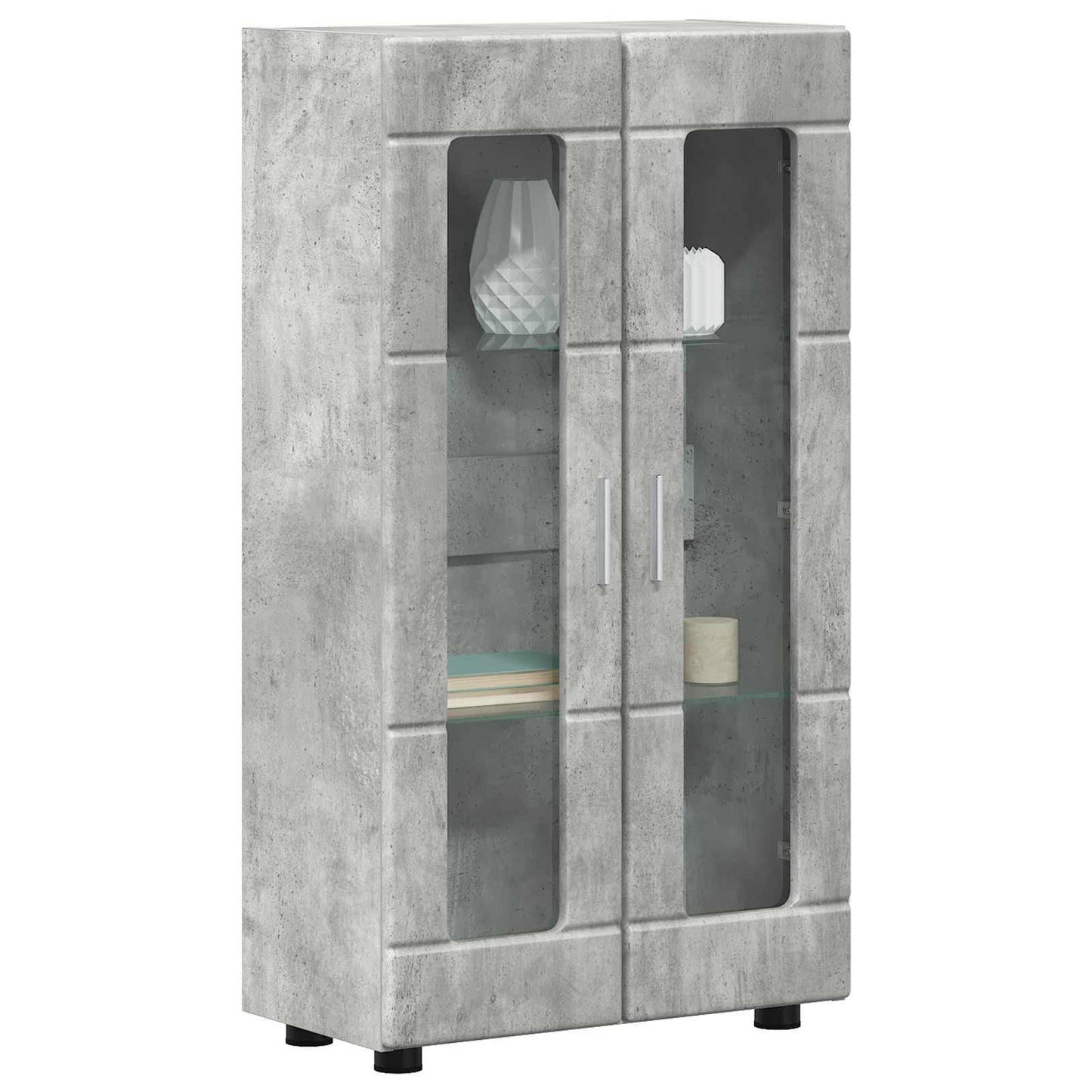 Servírovací Skříň Florin 55,5 X 29 X 100 Cm Betonově Šedá