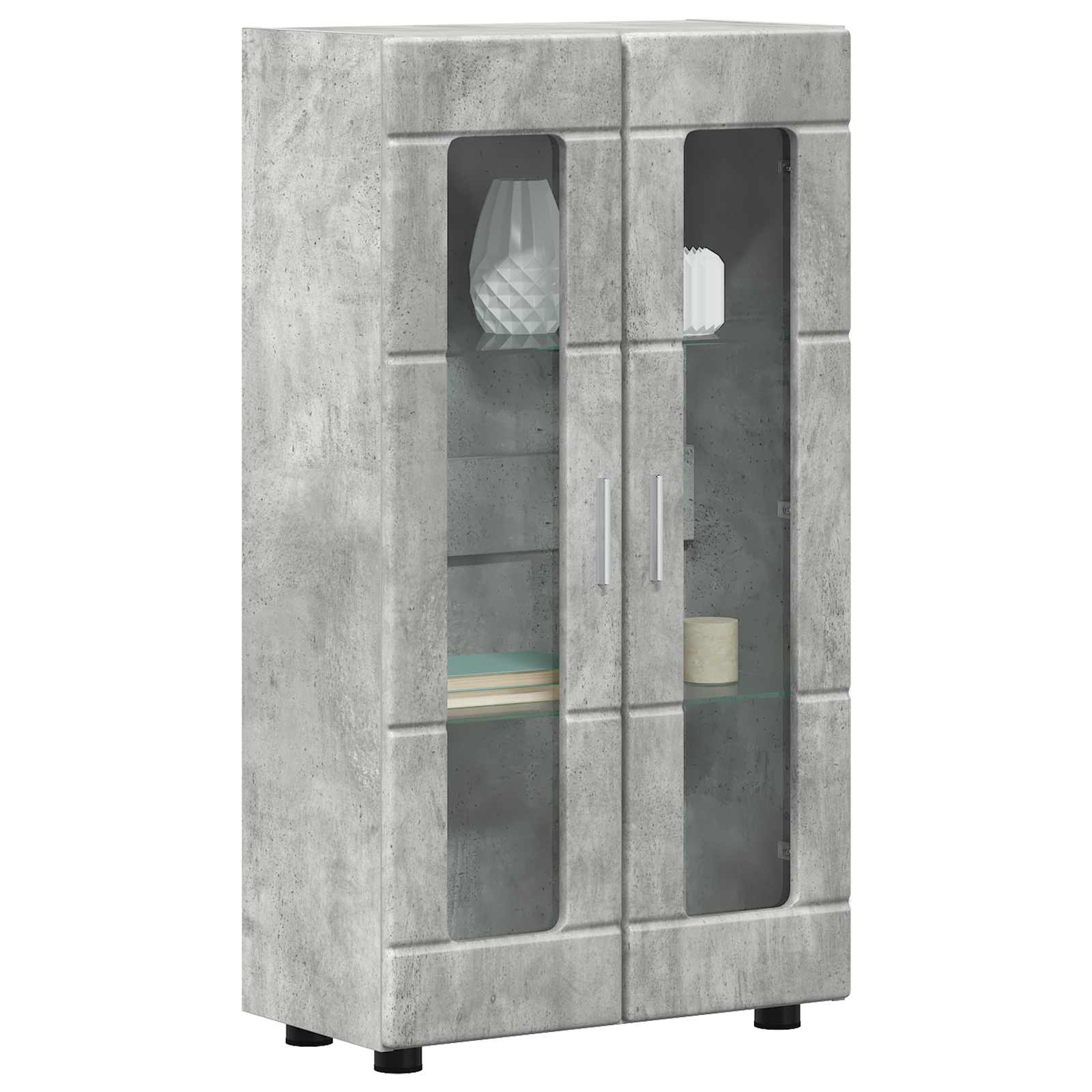 Servírovací Skříň Florin 55,5 X 29 X 100 Cm Betonově Šedá