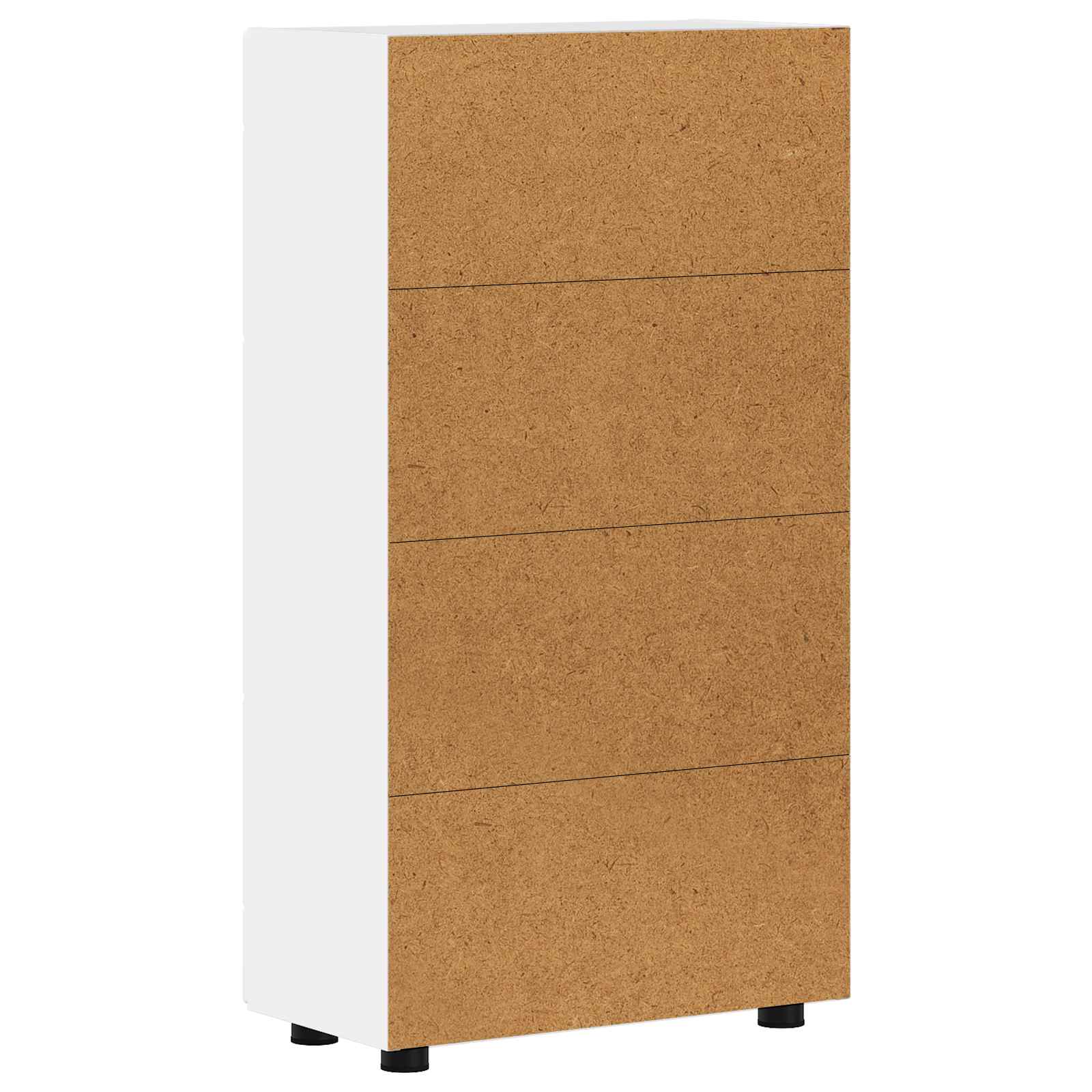 Servírovací Skříň Florin 55,5 X 29 X 100 Cm Vysoce Lesklá Bílá