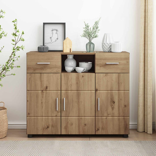 Dřevěná Skříň Artisanový Dub Kompozitní Dřevo