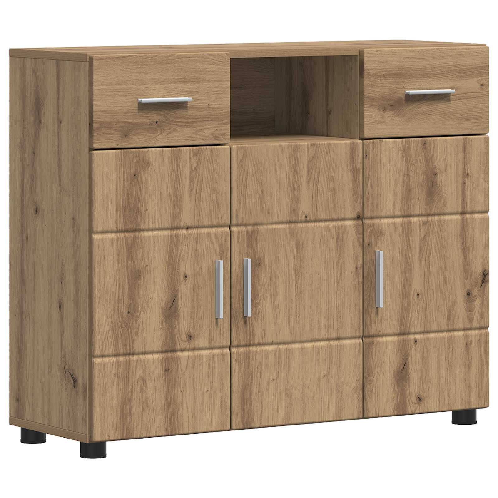 Dřevěná Skříň Artisanový Dub Kompozitní Dřevo
