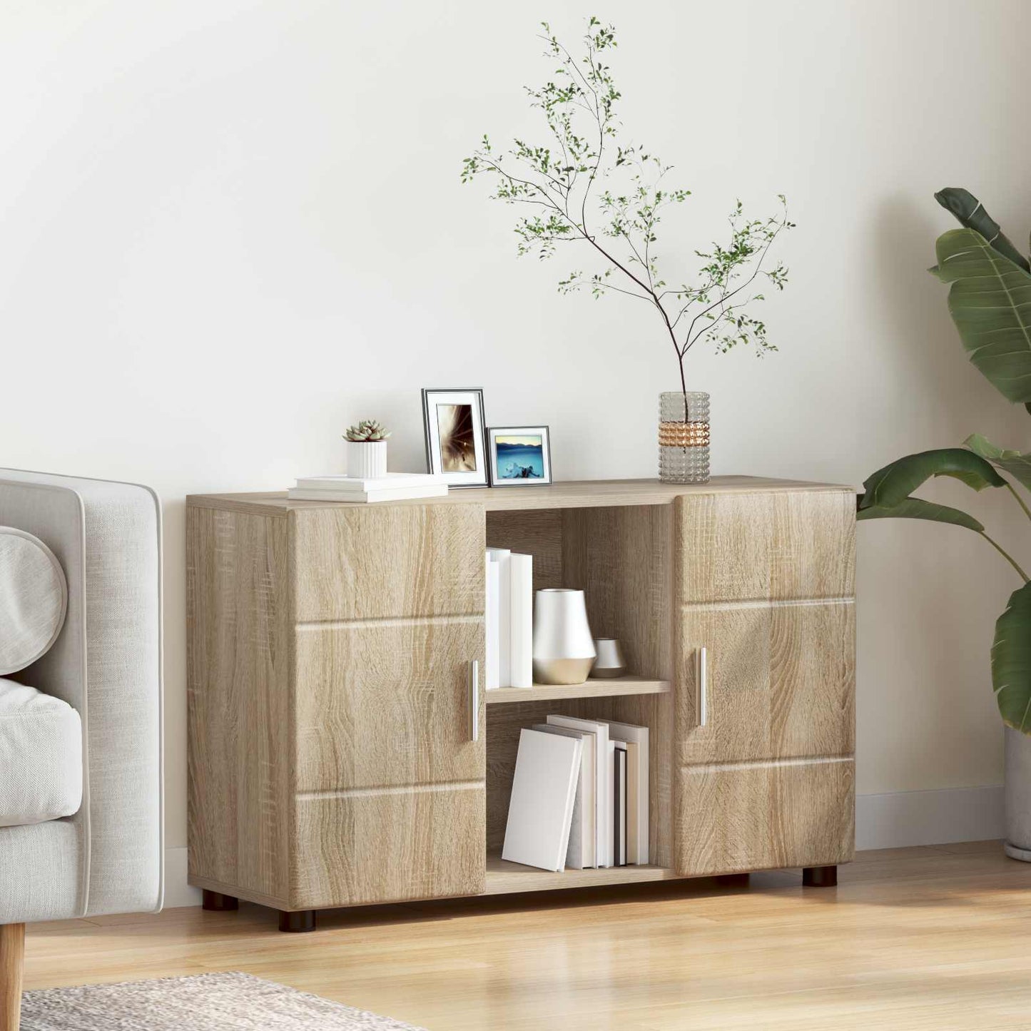 Servírovací Skříň Florin 88,5 X 30,5 X 55,5 Cm Sonoma Dub