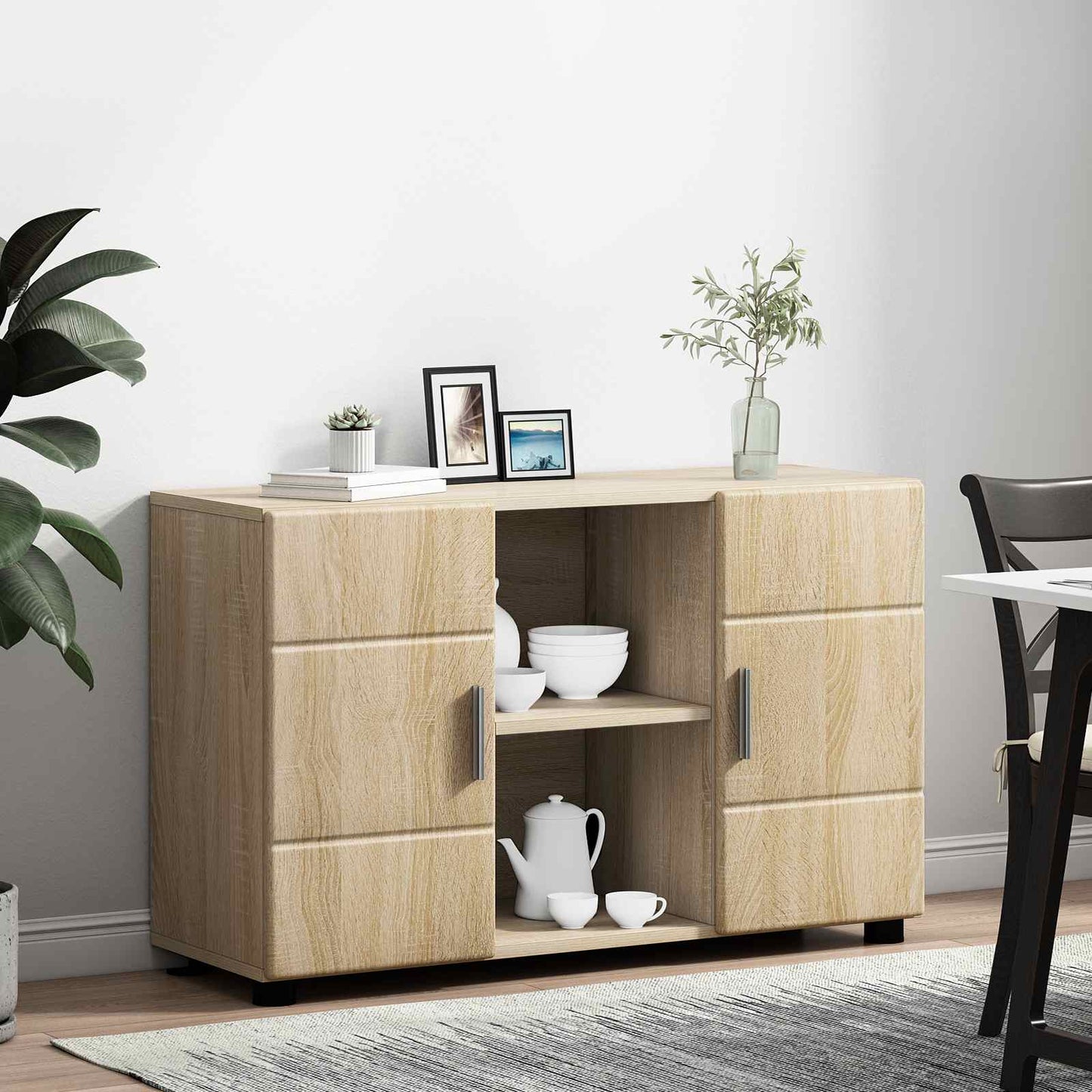Servírovací Skříň Florin 88,5 X 30,5 X 55,5 Cm Sonoma Dub
