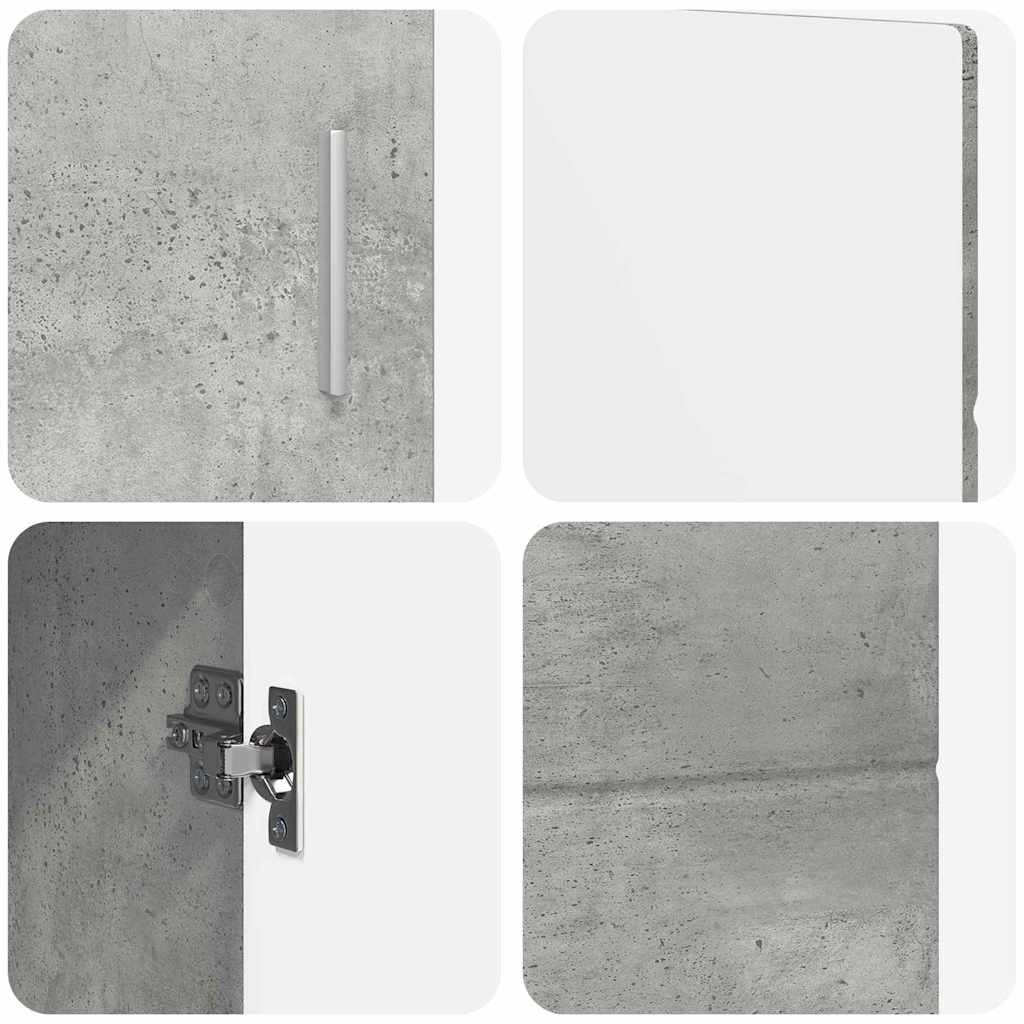Servírovací Skříň Florin 88,5 X 30,5 X 55,5 Cm Betonově Šedá