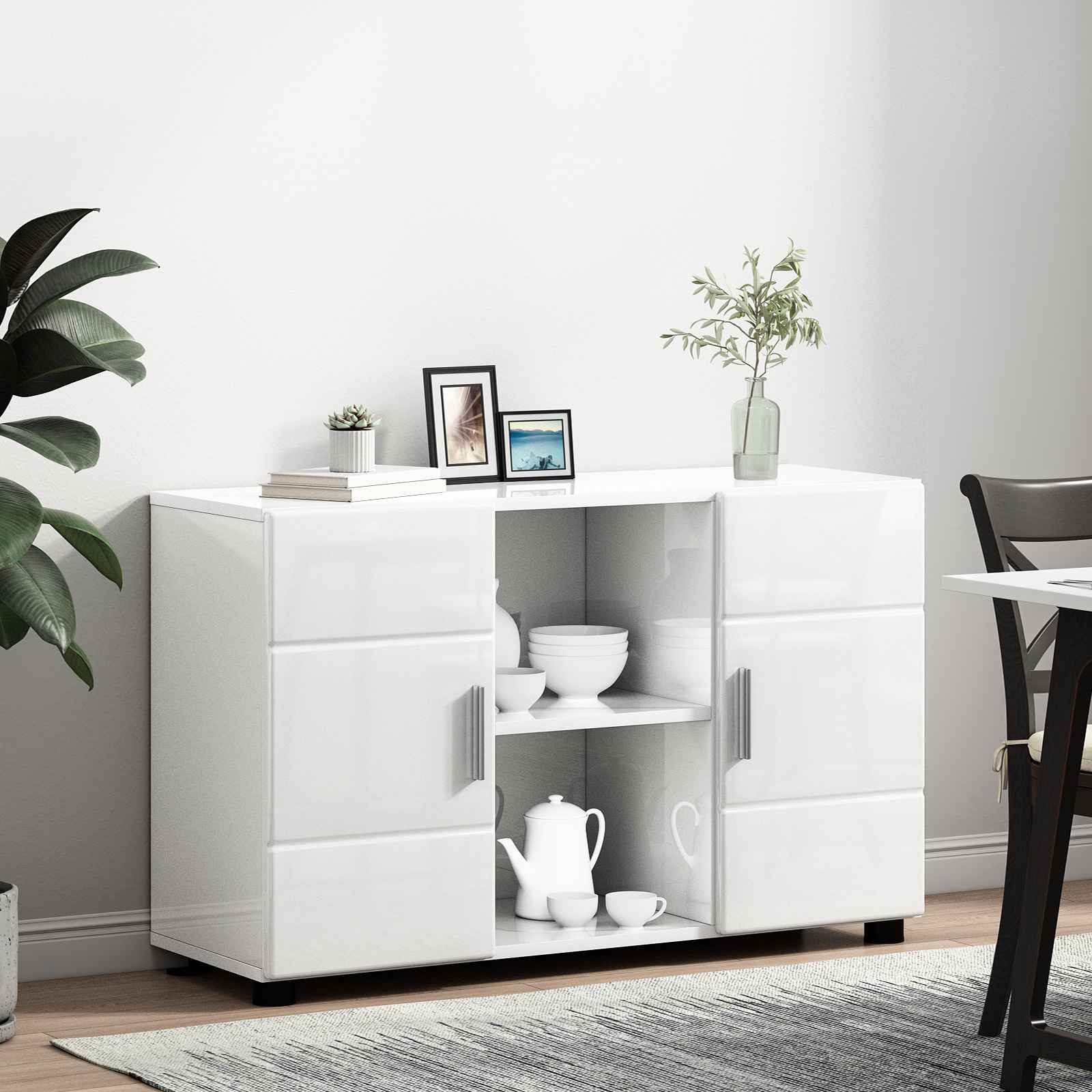 Servírovací Skříň Florin 88,5 X 30,5 X 55,5 Cm Kompozitní Dřevo