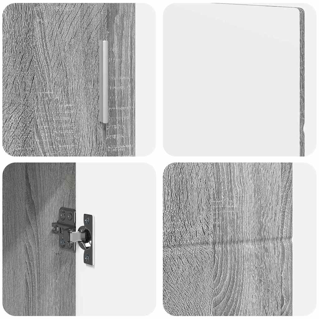 Servírovací Skříň Florin 88,5 X 30,5 X 55,5 Cm Šedá Sonoma