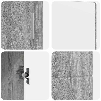Servírovací Skříň Florin 88,5 X 30,5 X 55,5 Cm Šedá Sonoma