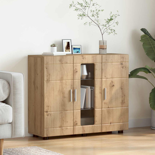 Dřevěná Skříň Artisanový Dub Kompozitní Dřevo