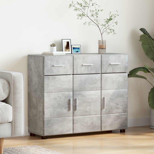 Servírovací Skříň Florin 88,5 X 30,5 X 73 Cm Betonově Šedá