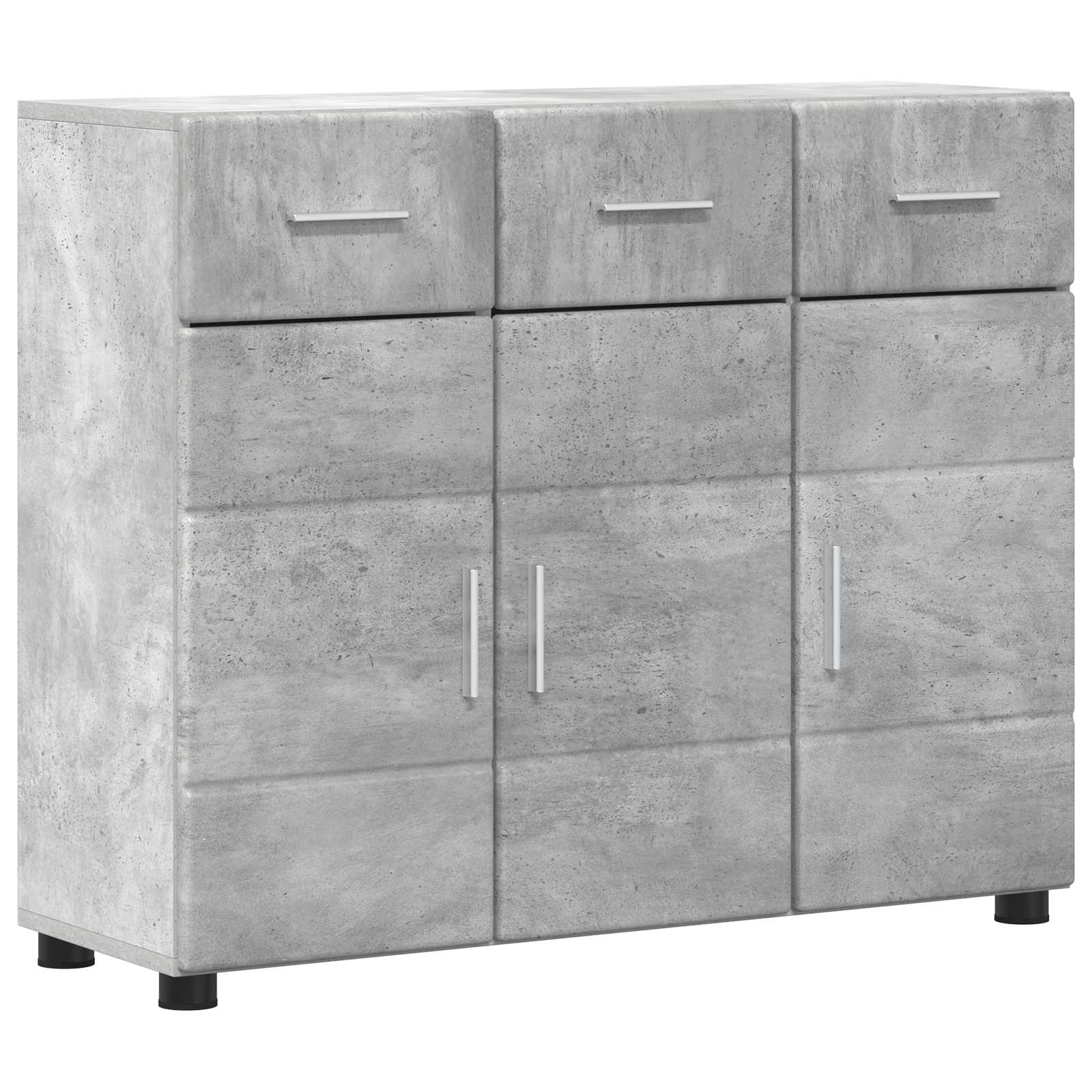 Servírovací Skříň Florin 88,5 X 30,5 X 73 Cm Betonově Šedá