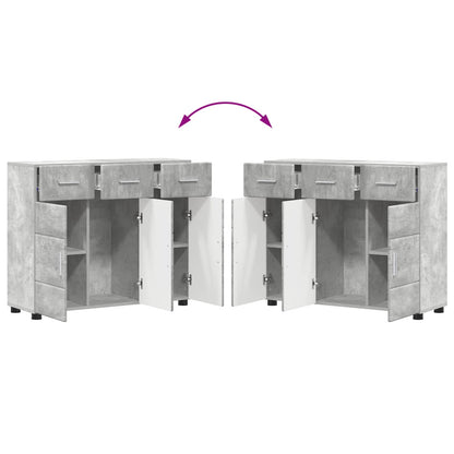 Servírovací Skříň Florin 88,5 X 30,5 X 73 Cm Betonově Šedá