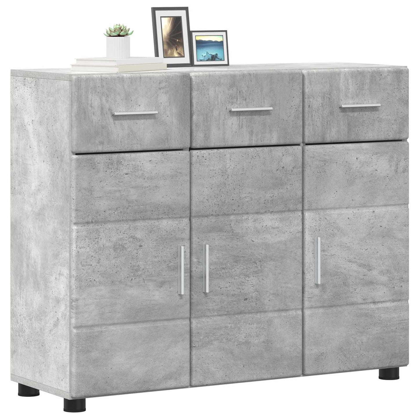 Servírovací Skříň Florin 88,5 X 30,5 X 73 Cm Betonově Šedá