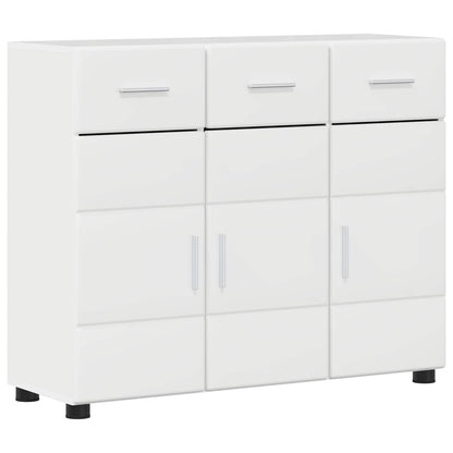 Servírovací Skříň Florin 88,5 X 30,5 X 73 Cm Vysoce Lesklá Bílá