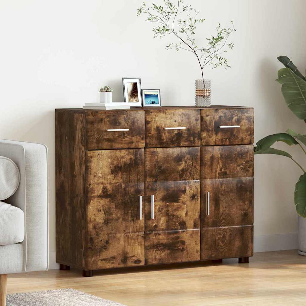 Servírovací Skříň Florin 88,5 X 30,5 X 73 Cm Kouřový Dub