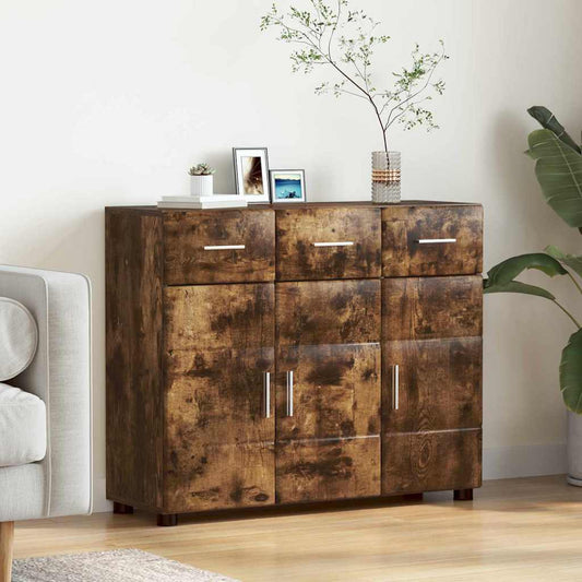 Servírovací Skříň Florin 88,5 X 30,5 X 73 Cm Kouřový Dub
