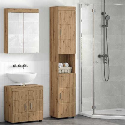 Sada Koupelnových Skříněk Tulum Artisanový Dub