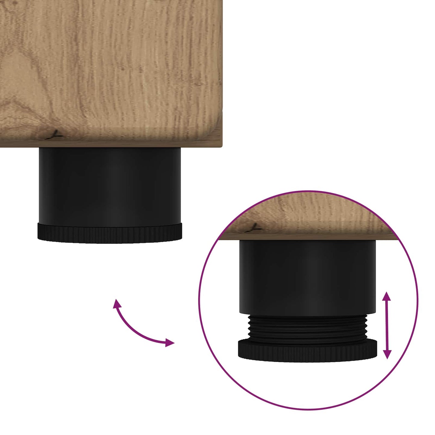 Sada Koupelnových Skříněk Tulum Artisanový Dub