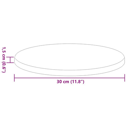 Deska Stolu Ø 30 X 1,5 Cm Kulatý Kompozitní Dřevo Dub Sonoma