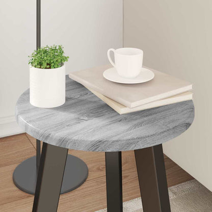 Deska Stolu Ø 30 X 1,5 Cm Kulatý Kompozitní Dřevo Šedý Sonoma