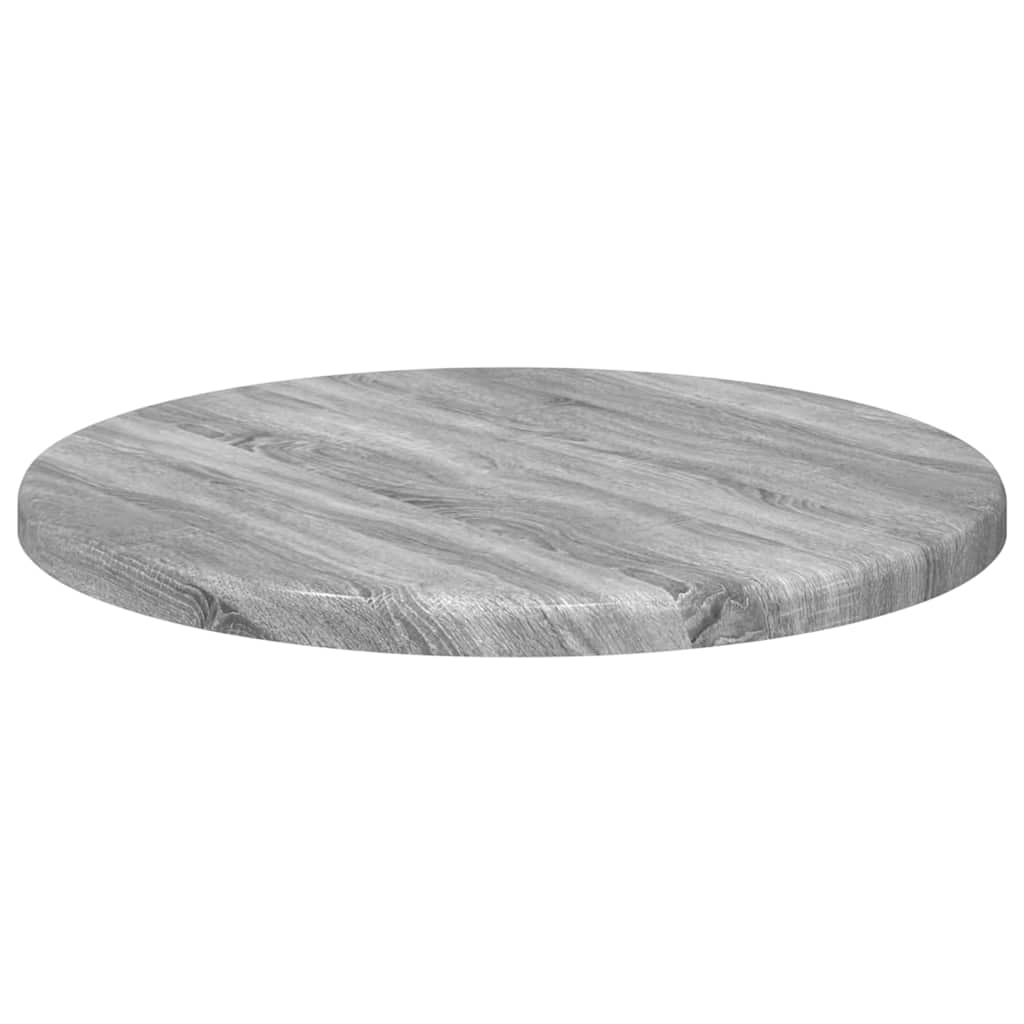 Deska Stolu Ø 30 X 1,5 Cm Kulatý Kompozitní Dřevo Šedý Sonoma