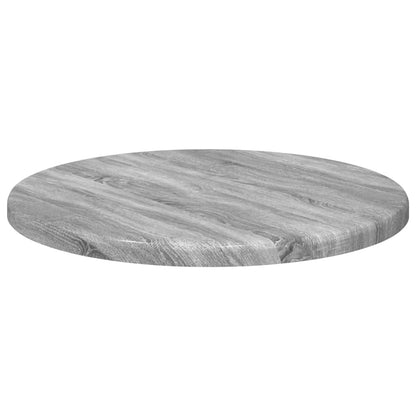 Deska Stolu Ø 30 X 1,5 Cm Kulatý Kompozitní Dřevo Šedý Sonoma