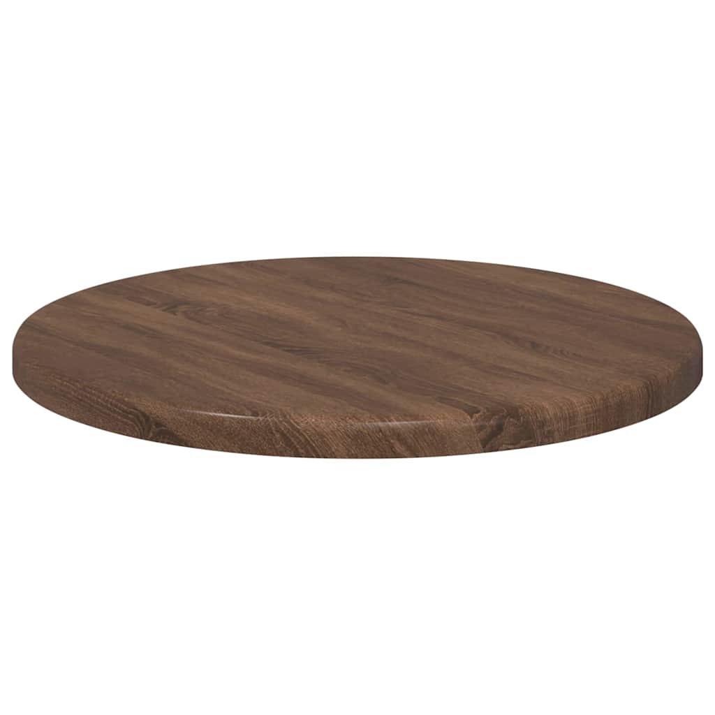Deska Stolu Ø 30 X 1,5 Cm Kulatý Kompozitní Dřevo Hnědý Dub