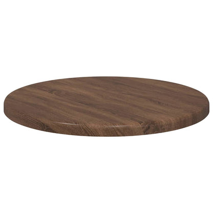 Deska Stolu Ø 30 X 1,5 Cm Kulatý Kompozitní Dřevo Hnědý Dub