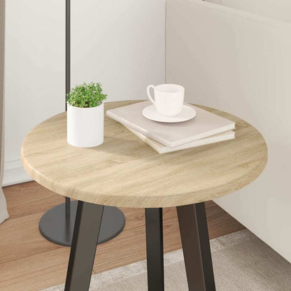 Deska Stolu Ø 40 X 1,5 Cm Kulatý Kompozitní Dřevo Dub Sonoma