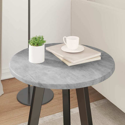 Deska Stolu Ø 40 X 1,5 Cm Kulatý Kompozitní Dřevo Betonově Šedá