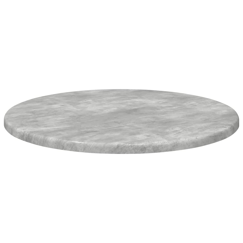 Deska Stolu Ø 40 X 1,5 Cm Kulatý Kompozitní Dřevo Betonově Šedá