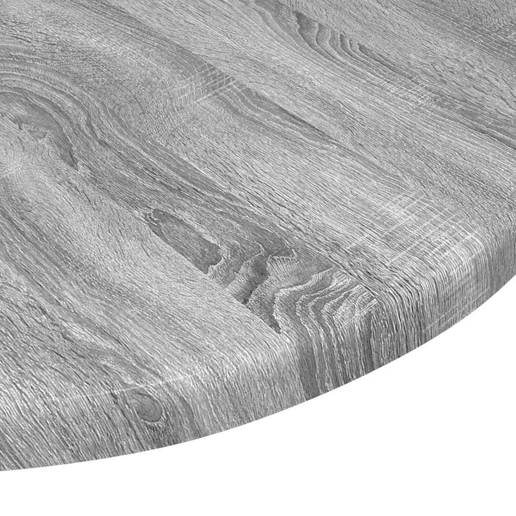 Deska Stolu Ø 40 X 1,5 Cm Kulatý Kompozitní Dřevo Šedý Sonoma