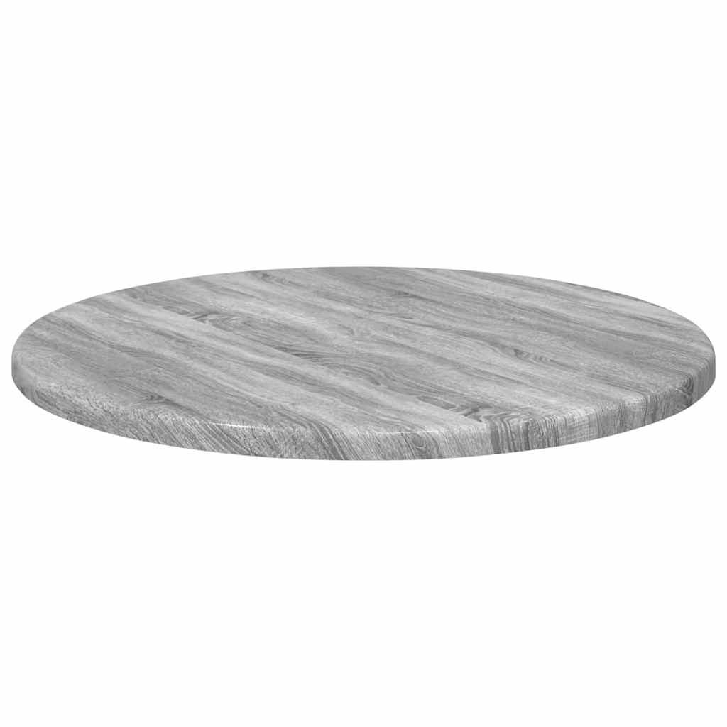 Deska Stolu Ø 40 X 1,5 Cm Kulatý Kompozitní Dřevo Šedý Sonoma