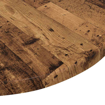 Deska Stolu Ø 40 X 1,5 Cm Kulatý Kompozitní Dřevo Staré Dřevo