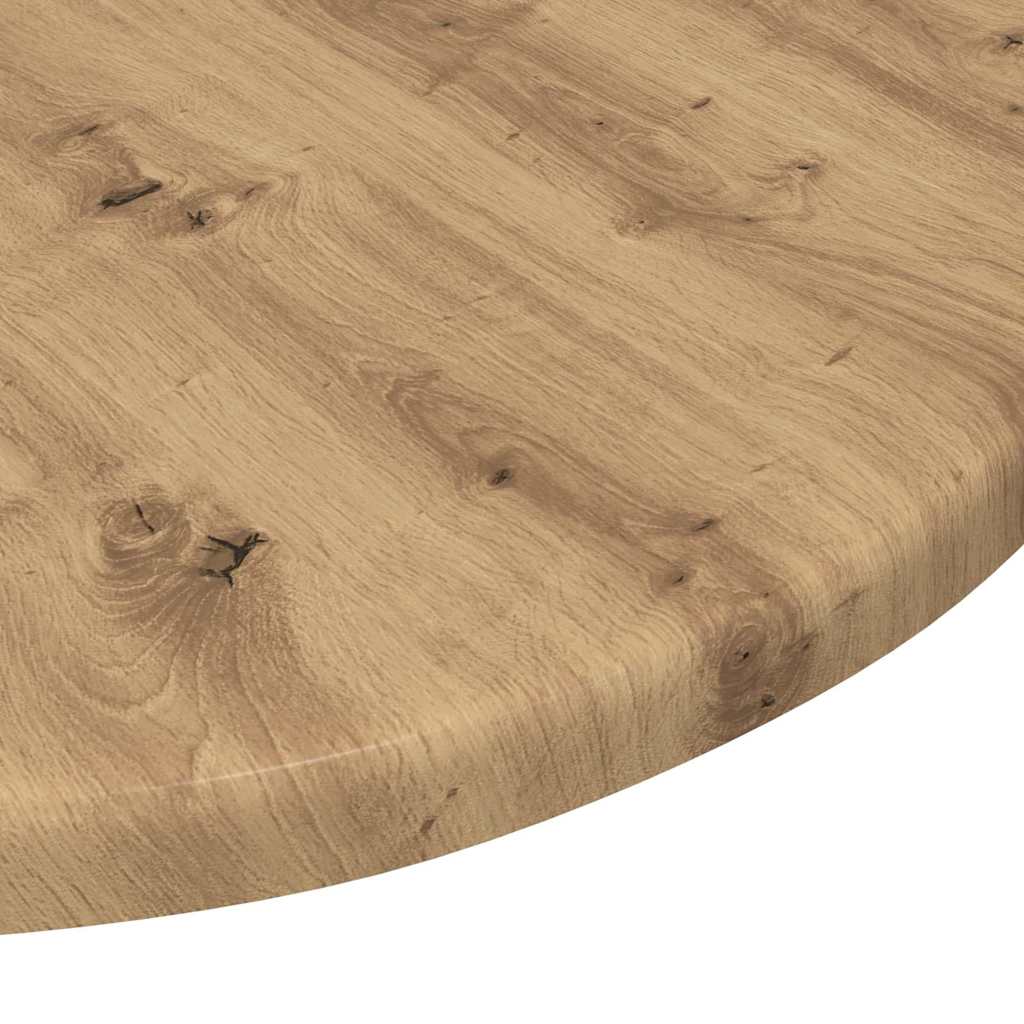 Deska Stolu Ø 40 X 1,5 Cm Kulatý Kompozitní Dřevo Dub Artisan