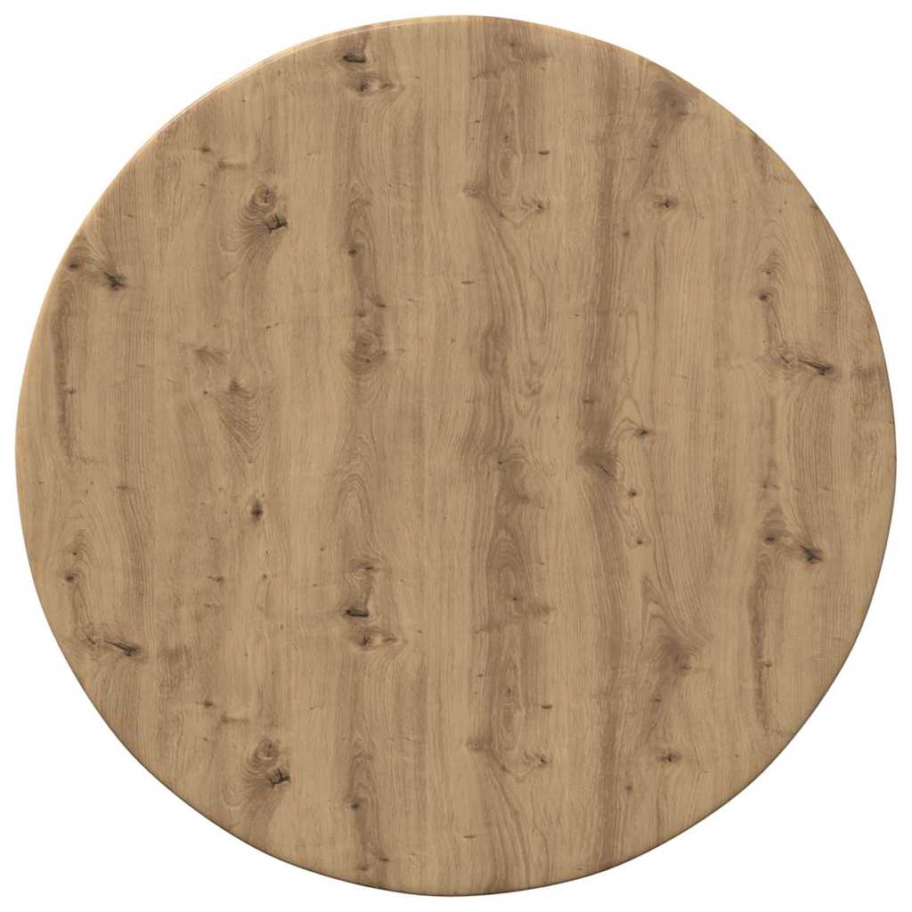 Deska Stolu Ø 40 X 1,5 Cm Kulatý Kompozitní Dřevo Dub Artisan