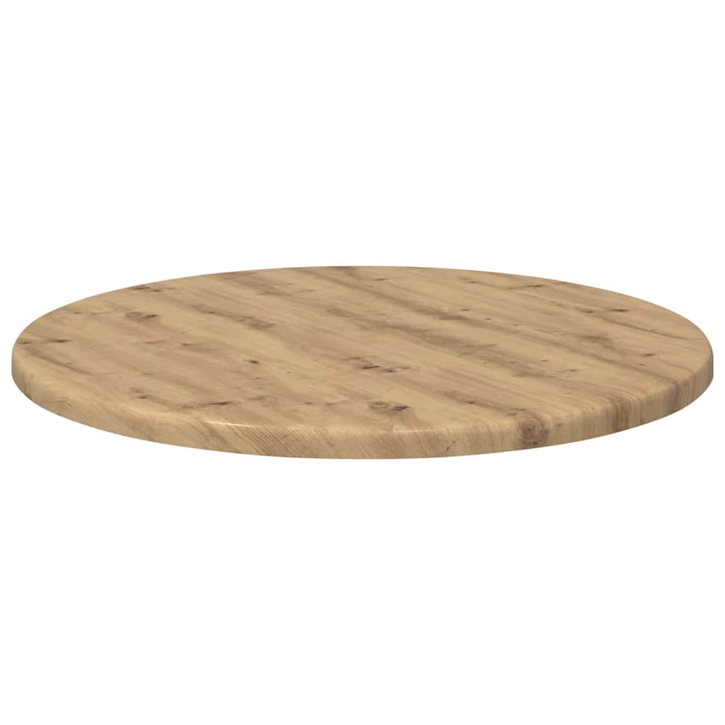 Deska Stolu Ø 40 X 1,5 Cm Kulatý Kompozitní Dřevo Dub Artisan