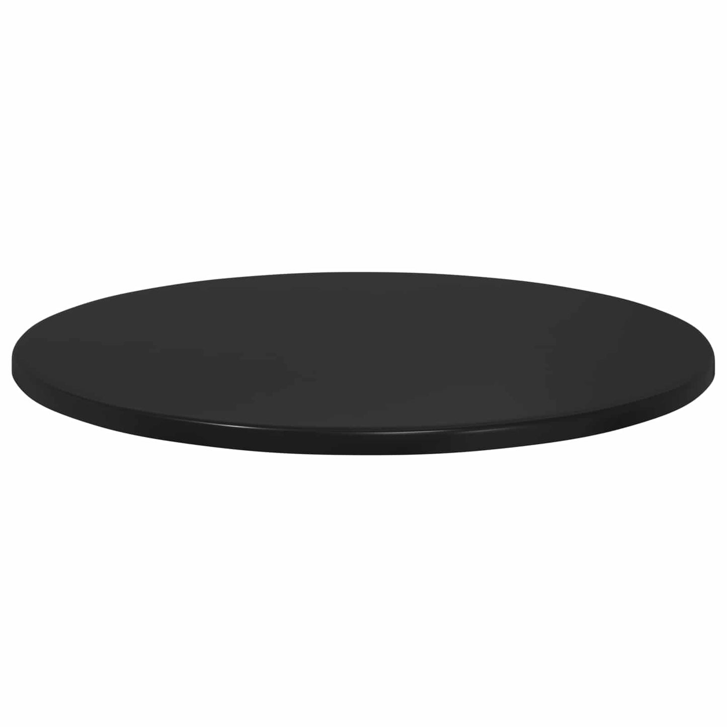 Deska Stolu Ø 50 X 1,5 Cm Kulatý Kompozitní Dřevo Černá