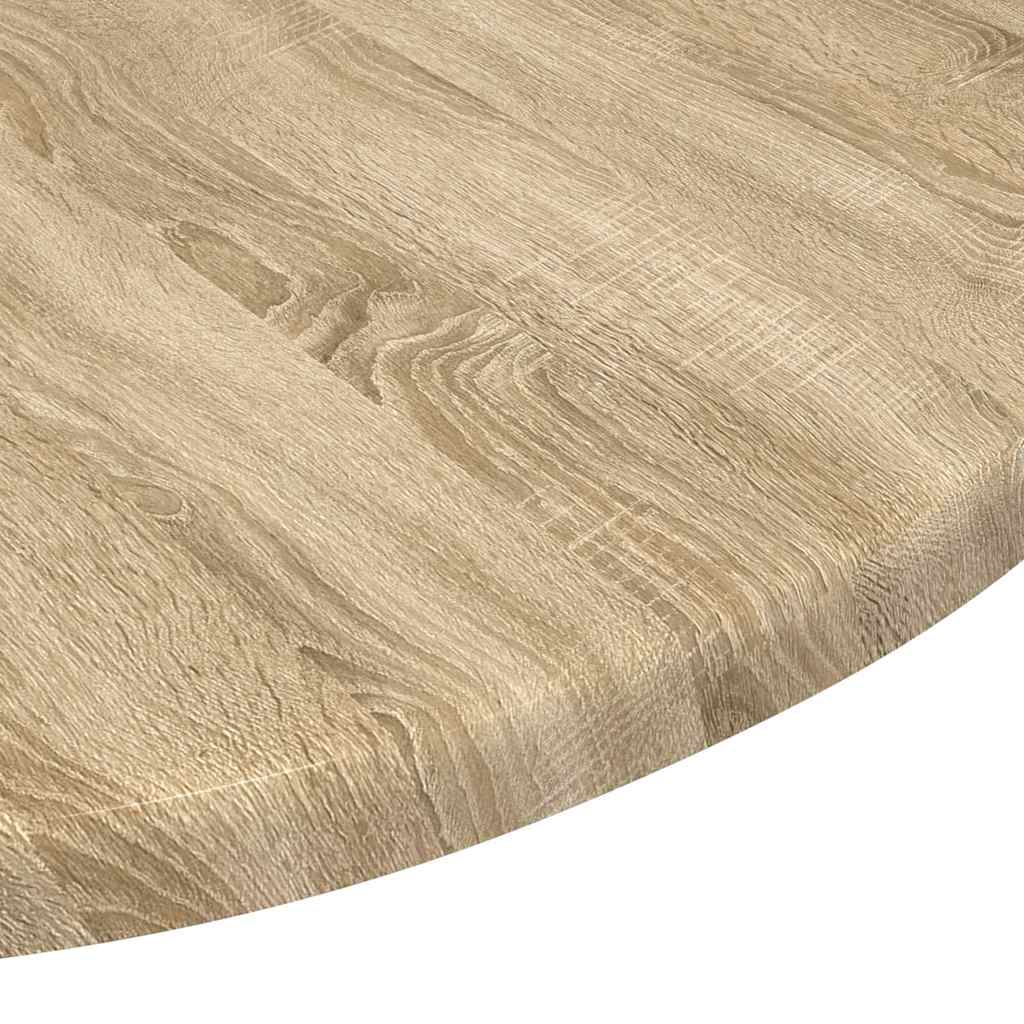 Deska Stolu Ø 50 X 1,5 Cm Kulatý Kompozitní Dřevo Dub Sonoma